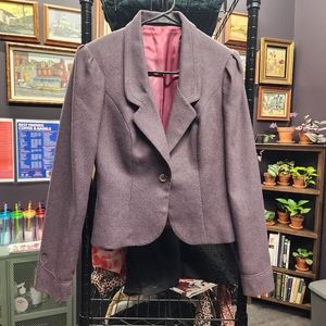 VINTAGE MJ CONCEPTS IN SPORTSWEAR Union Made Wool Blend Grey Purple Blazer 7